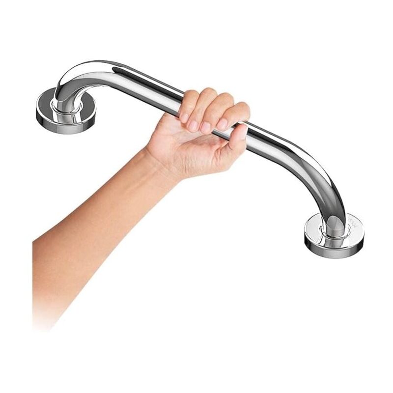 foto del prodotto snq barra di sostegno per wc da 25 cm, in acciaio inox cromato, per bagno, maniglia per doccia, maniglia per vasca, barre di sostegno per bagno