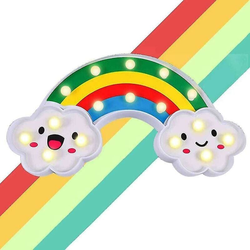 foto del prodotto snq bellissima lampada arcobaleno lampada da tavolo con luce notturna arcobaleno colorata lampada da comodino decorazione per camera da letto