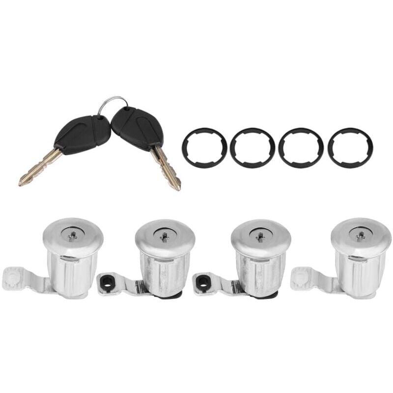 foto del prodotto snq berlingo lock 2002, set di cilindri per serratura portiera auto con chiavi adatte per partner berlingo xsara sostituisci oem 252522 9170.g3