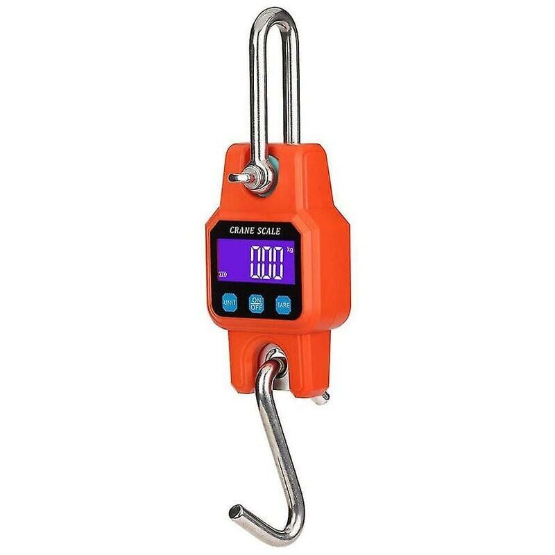foto del prodotto snq bilancia digitale portatile ricaricabile da 300 kg 600 libbre per impieghi gravosi, display a led con retroilluminazione, per fattoria e caccia