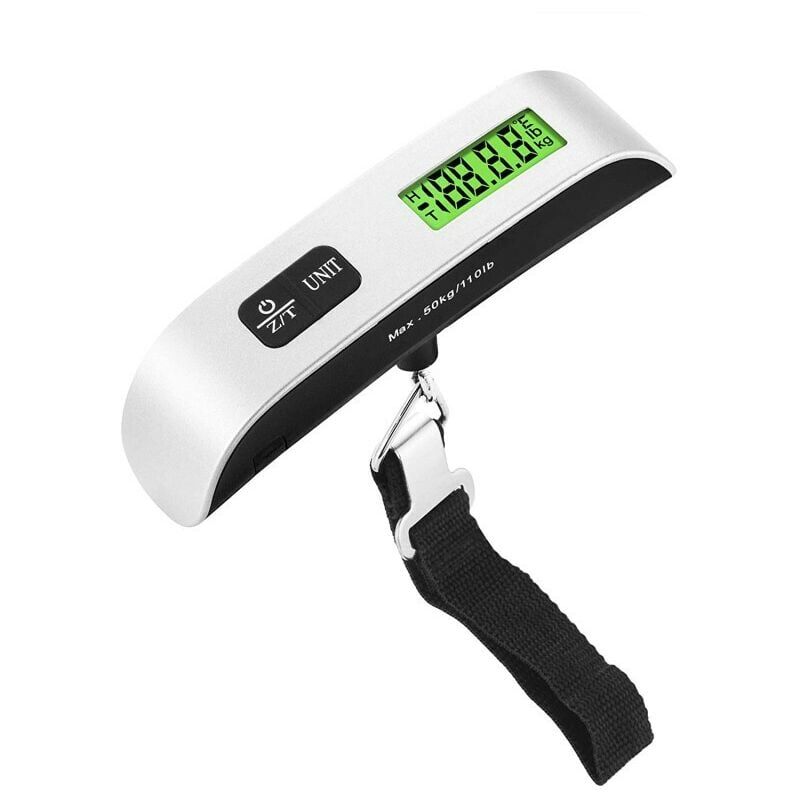 foto del prodotto snq bilancia elettronica portatile per bagagli 1 confezione , bilancia da viaggio multifunzione, max 50 kg g, oz , bilancia da viaggio, bilancia