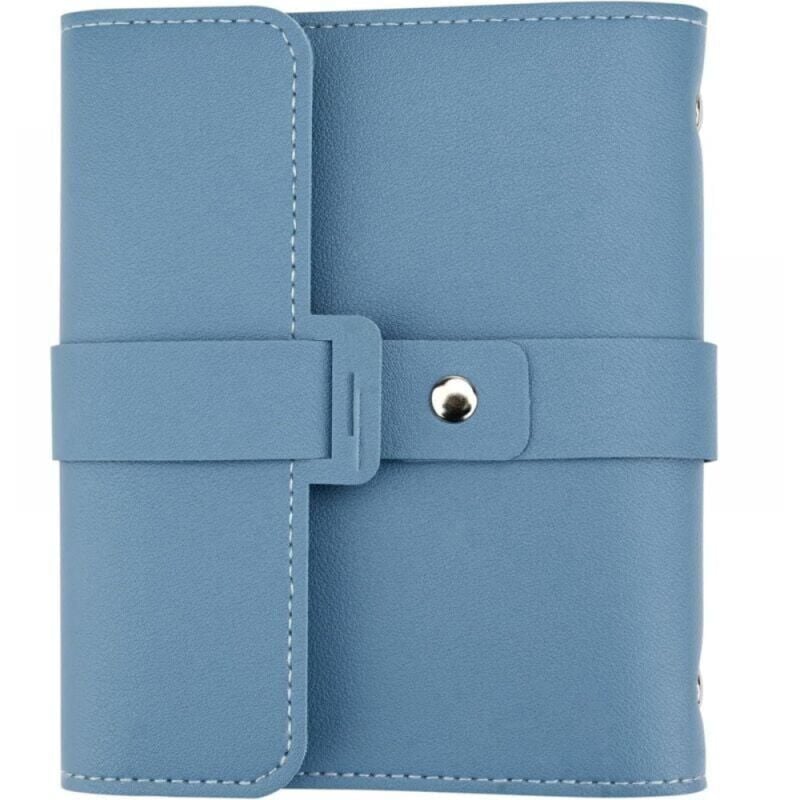 foto del prodotto snq blu porta orecchini, espositore per orecchini, scatola portagioielli da donna, rotoli da viaggio in pelle pu per gioielli, un piccolo libro