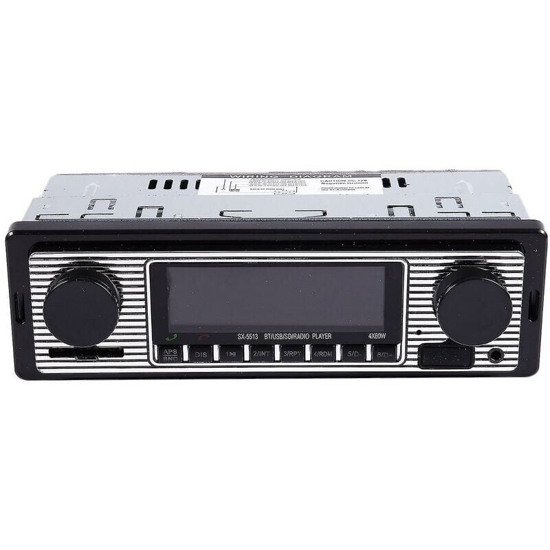 foto del prodotto snq bluetooth autoradio vintage lettore mp3 stereo usb aux autoradio classica audio