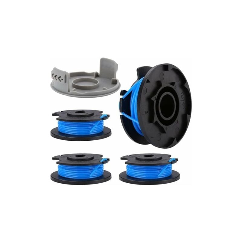 foto del prodotto snq bobina di filo per ryobi one rac124 ac14rl3a olt1823 1832 rlt1825 1830 18v 24v 40v ricambi per decespugliatore 4 pezzi 