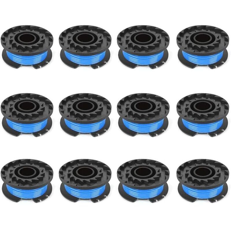 foto del prodotto snq bobina di ricambio poweka compatibile con i tosaerba serie 4 da 24 v g24lt25, g24lt, g24lt28 e g24lt30m con diametro di 1,65 mm. 8 m di filo