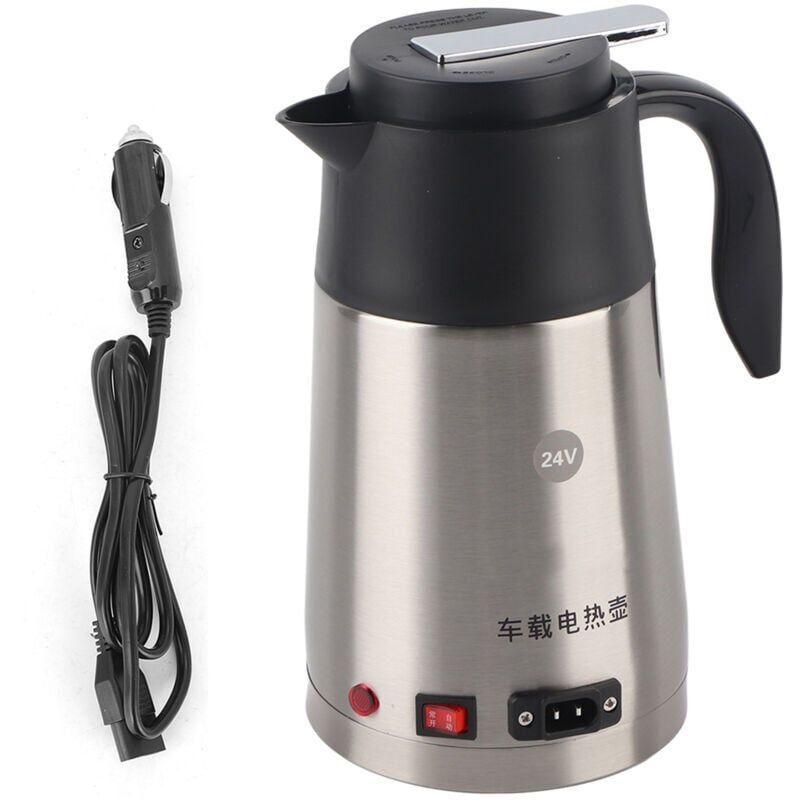 foto del prodotto snq bollitore elettrico portatile per auto, camion, 1,2 l, 24 v, per caff , acqua bollente, tazza riscaldante