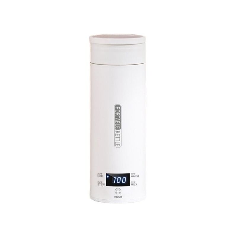 foto del prodotto snq bollitore elettrico portatile per auto da 500 ml, in acciaio inossidabile 316, spegnimento automatico, anti bruciatura, controllo della