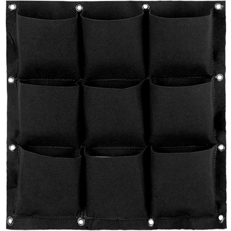 foto del prodotto snq borsa per piante da parete, borsa per piante appesa, borsa per la coltivazione di piante, fioriera verticale da parete, per interni ed esterni,