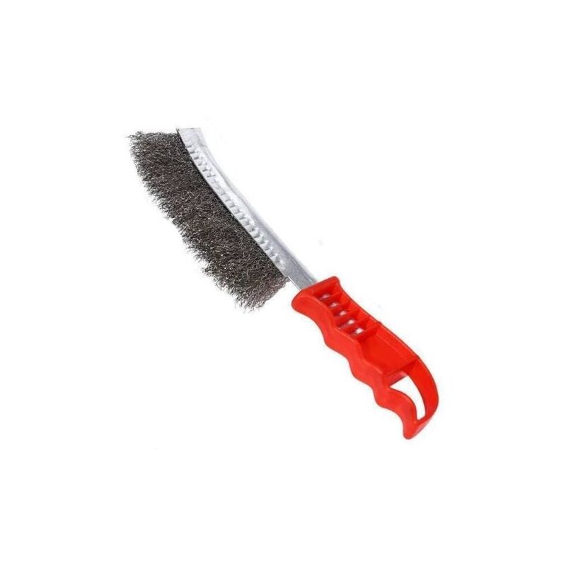 foto del prodotto snq brosse grattoir m tallique, brosse de nettoyage en acier inoxydable, brosse main m tallique avec poils robustes en acier inoxydable