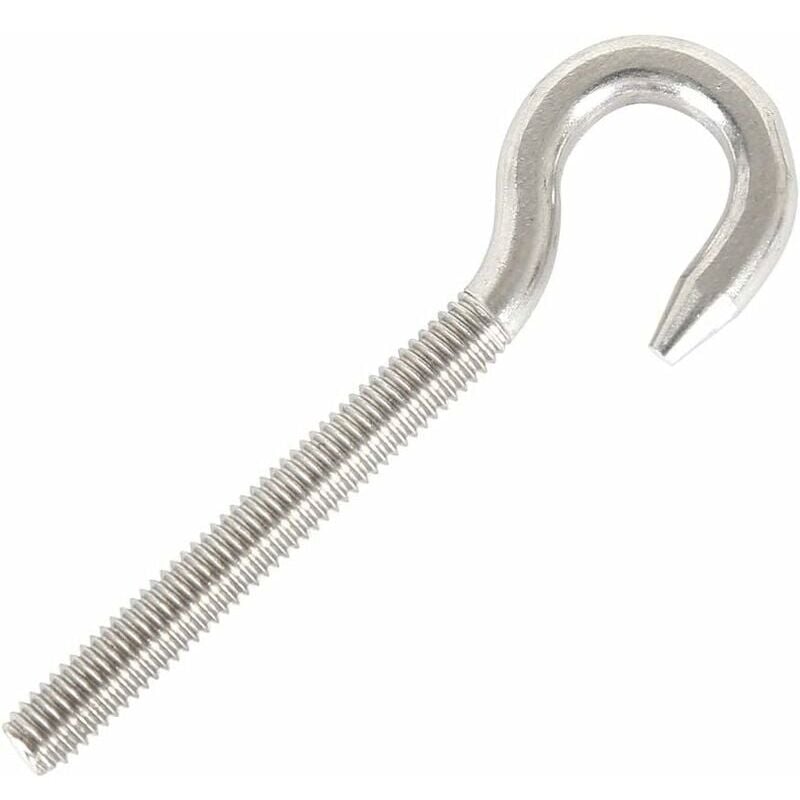 foto del prodotto snq bullone a gancio m4 vite ad anello gancio 304 acciaio inossidabile acciaio ad alta durezza gancio bullone articolo appeso gancio a vite per