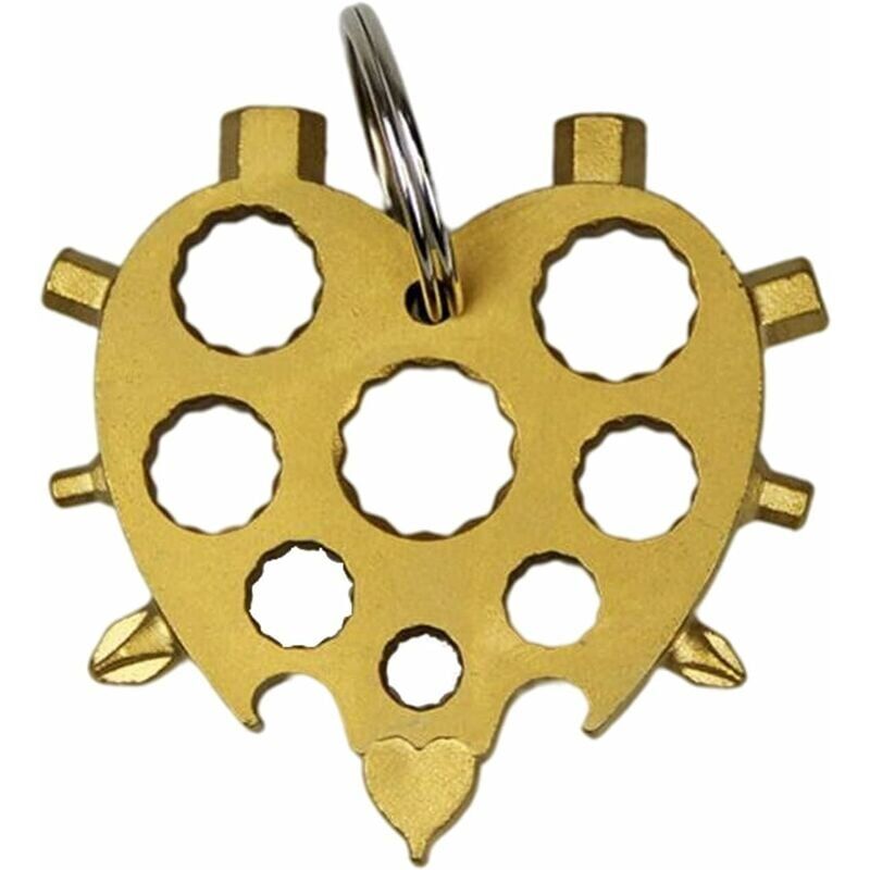 foto del prodotto snq cacciavite multifunzione portatile in acciaio inox, strumento potente, apribottiglie a forma di fiocco di neve, per viaggi all aperto,