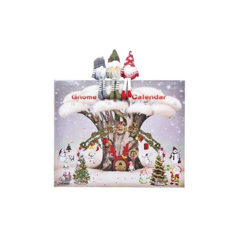 foto del prodotto snq calendrier de l avent gnome de no l 2024, calendrier de l avent de no l severaljours avec poup es gnome collectionner, d coration de vacances