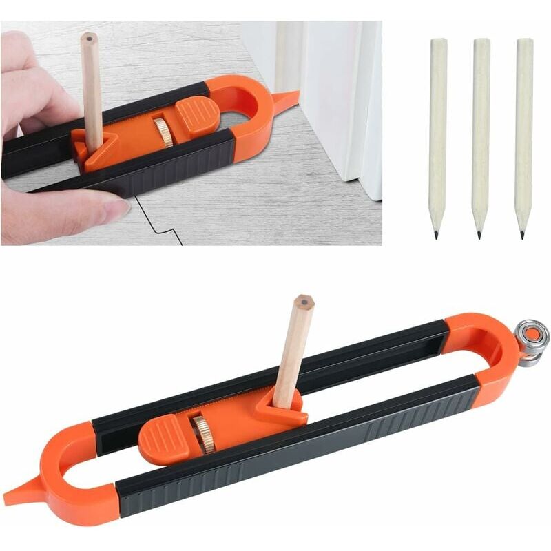 foto del prodotto snq calibro di contorno con blocco, strumento di profilo, righello di misurazione per lavorazione del legno, strumenti di calibro per duplicatore