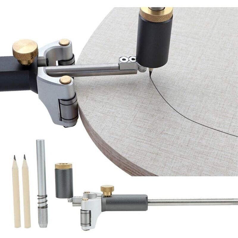 foto del prodotto snq calibro di marcatura per carpentieri, calibro di marcatura, traccialinee parallele, strumento per tracciare archi lineari a doppio scopo per