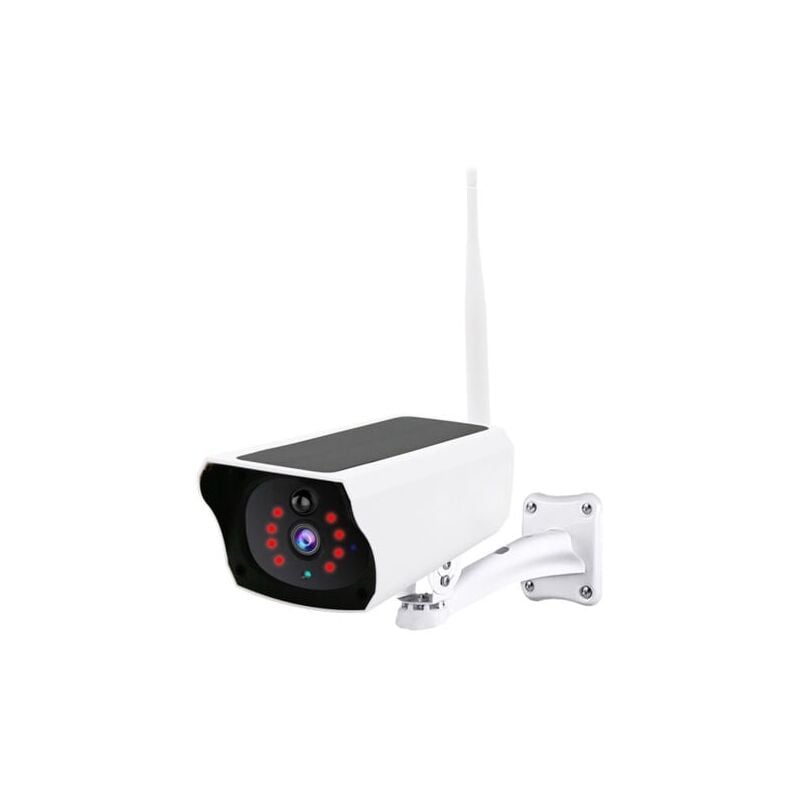 foto del prodotto snq cam ra de s curit ext rieure wifi sans fil batterie de cam ra ext rieure 2k panneau solaire int gr , tanche ip65, d tection pir, d tection