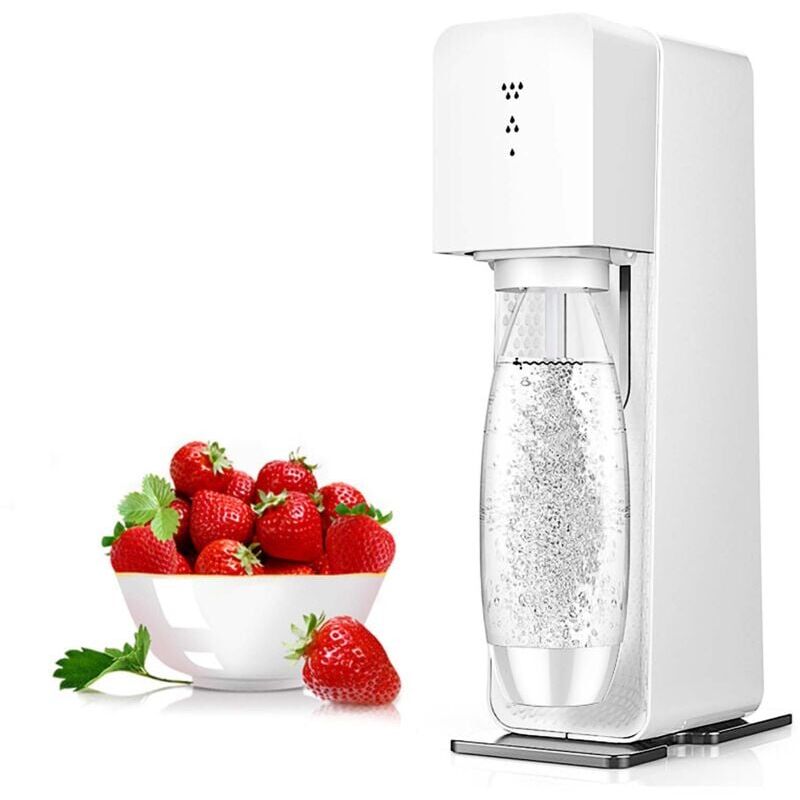 foto del prodotto snq carbonatore, macchina per carbonare acqua e bibite, produttore di soda con 1 bottiglia d acqua 1000 ml , bianco