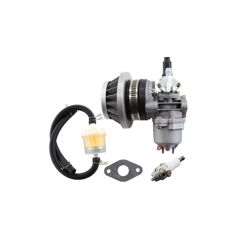 foto del prodotto snq carburateur de moteur 13 mm pour 2 temps 47 cc 49 cc 43 cc mini atv quad dirtbike pocket bike avec filtre air filtre essence tuyau essence