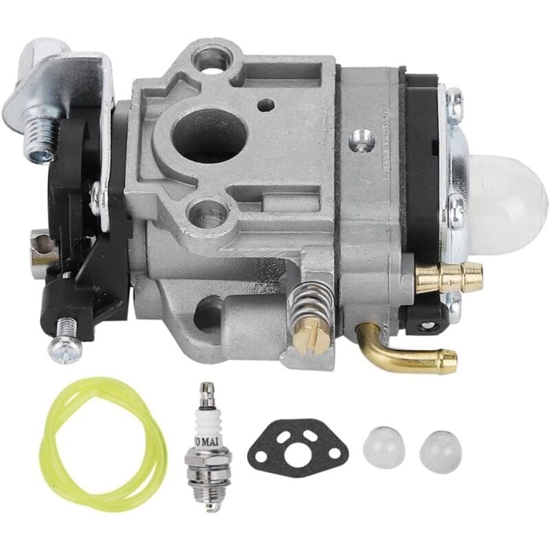 foto del prodotto snq carburatore per decespugliatore, kit di sostituzione carburatore da 10 mm per decespugliatore weed eater 1e34f 1e36f tu26 tl26 26cc 33cc