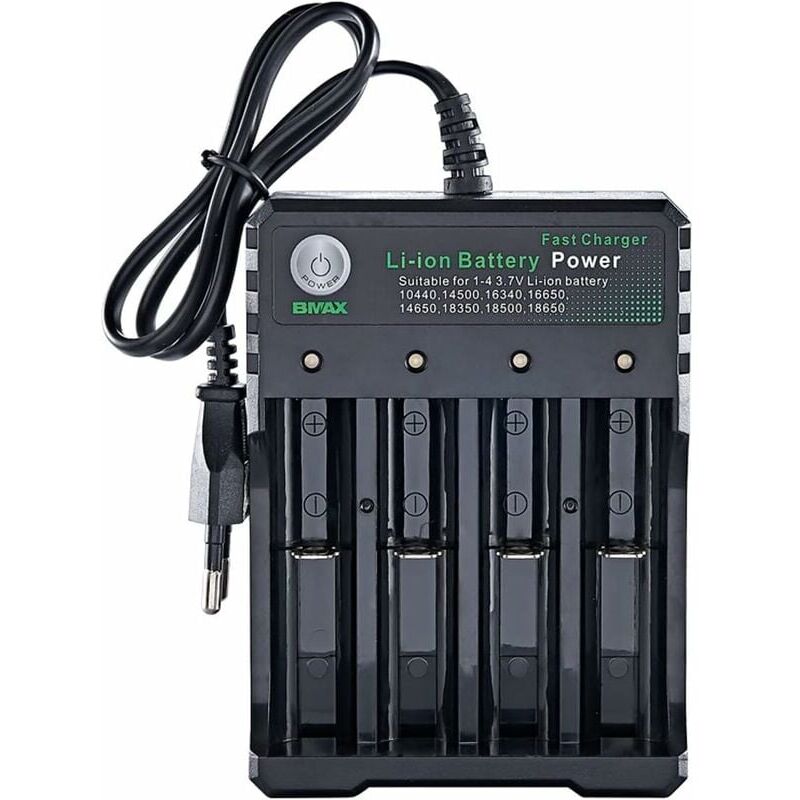 foto del prodotto snq caricabatterie universale intelligente per batterie agli ioni di litio ni mh aaa aa da 3,7 v 18650 18500 18350 17670 17500 16340 14500 10440