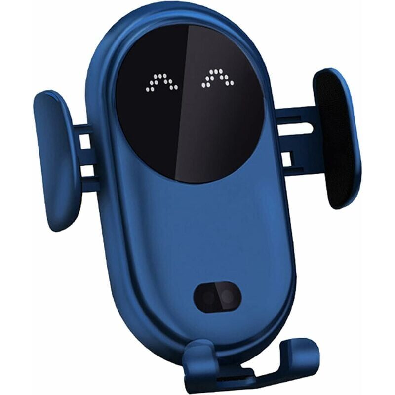 foto del prodotto snq caricabatterie wireless per auto da 15 w, supporto per telefono wireless, clip per caricabatterie a induzione per auto con morsetto automatico