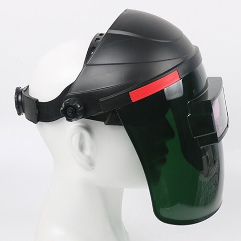 foto del prodotto snq casco per saldatura, visiera di sicurezza, maschere per saldatura montate sulla testa, casco di protezione uv per saldatura ad arco di argon e