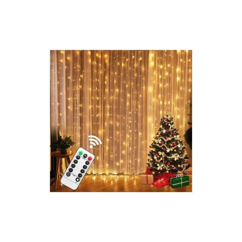 foto del prodotto snq catena luminosa a led da 3 m 10 piedi, 300 luci led usb per interni, 8 modalit , telecomando, timer, decorazione per matrimoni, cortili, feste