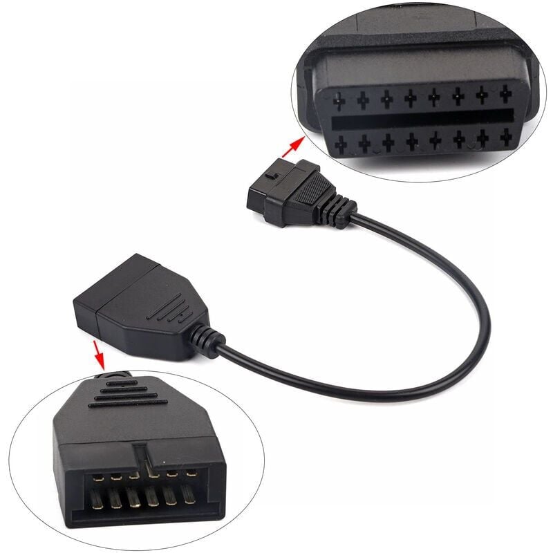 foto del prodotto snq cavo adattatore per strumento diagnostico gm obd1 da 12 pin a obd2 da 16 pin