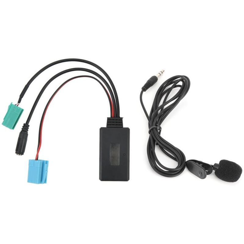 foto del prodotto snq cavo audio bluetooth a 6 pin, adattatore aux in stereo per auto con microfono, adatto per renault clio espace megane