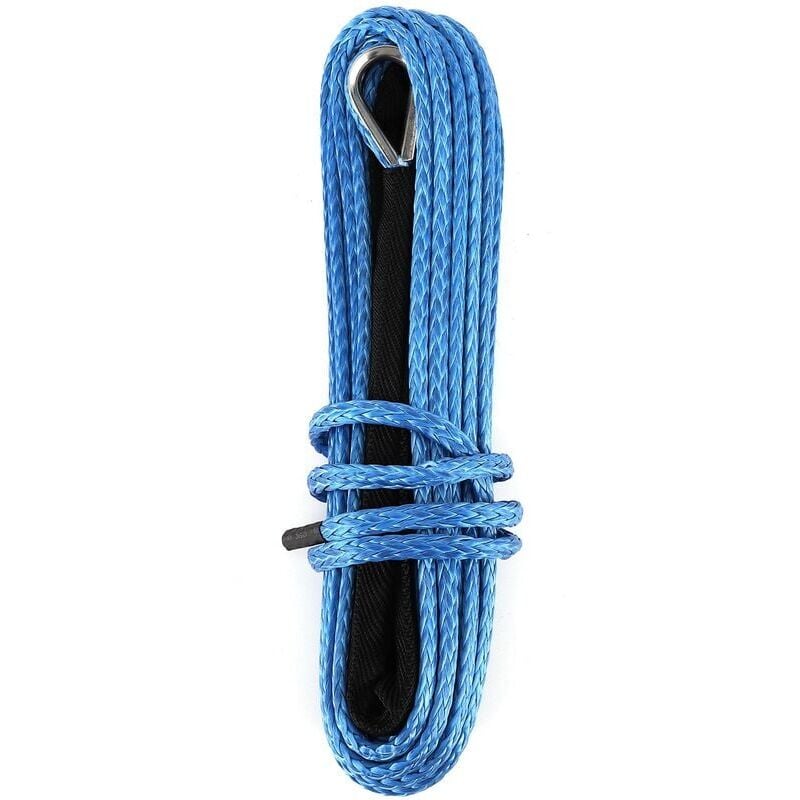 foto del prodotto snq cavo del verricello da 15 m, 7700 libbre, cinghia di traino in nylon per recupero rimorchio, per suv, atv e utv, trunkblue