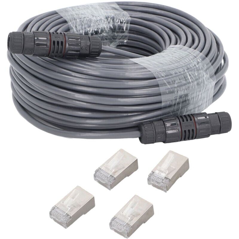 foto del prodotto snq cavo di estensione starlink da 150 piedi a 225 piedi, sostituzione con terminali ethernet per kit internet satellitare starlink v2,