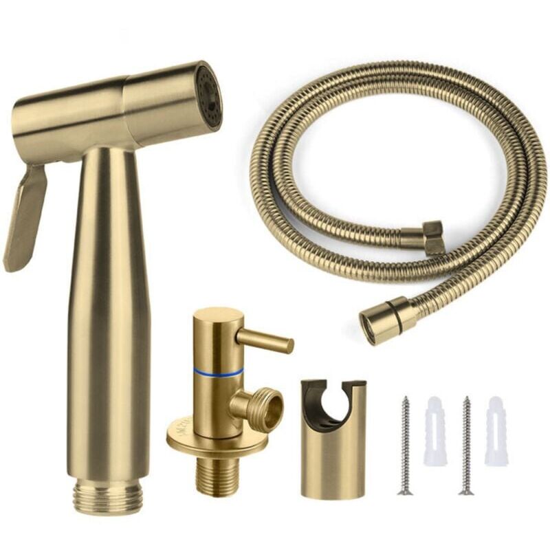 foto del prodotto snq ccykxa bidet spray per wc, 150 cm, colore oro