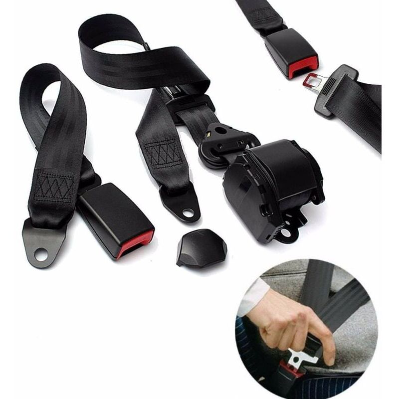 foto del prodotto snq ceinture de s curit 3 points r tractable r glable universelle pour go kart club golf chariot v hicule camion