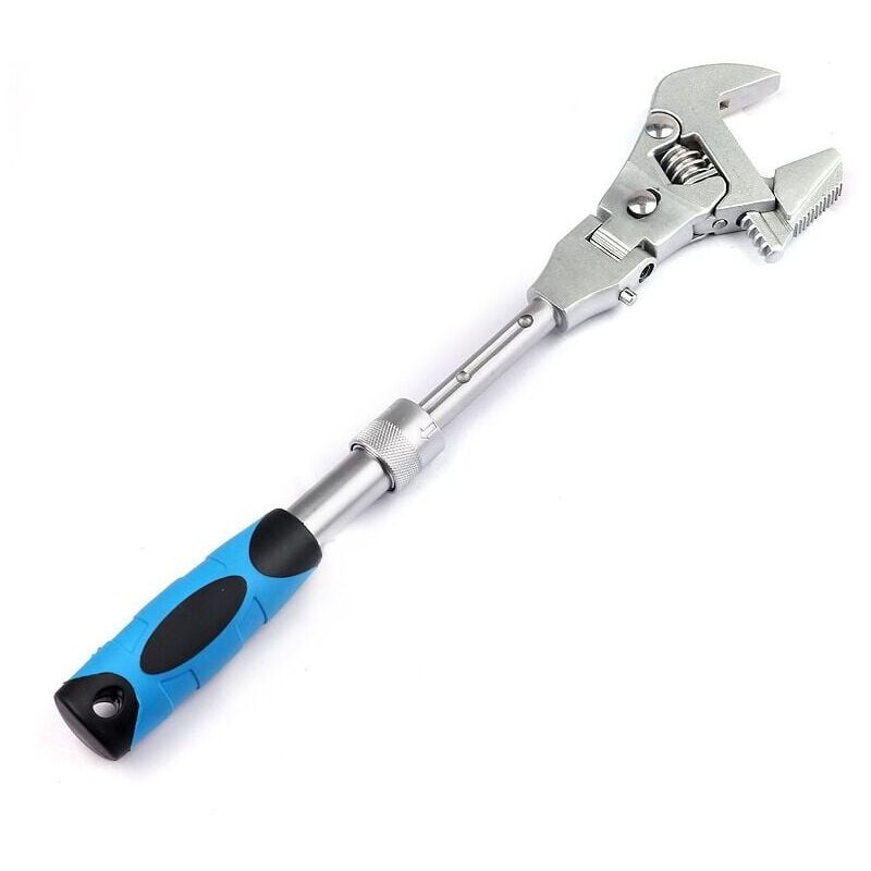 foto del prodotto snq chiave a cricchetto con testa oscillante telescopica 5 in 1, chiave dinamometrica 5 in 1, chiave regolabile a cricchetto girevole a 180 gradi,