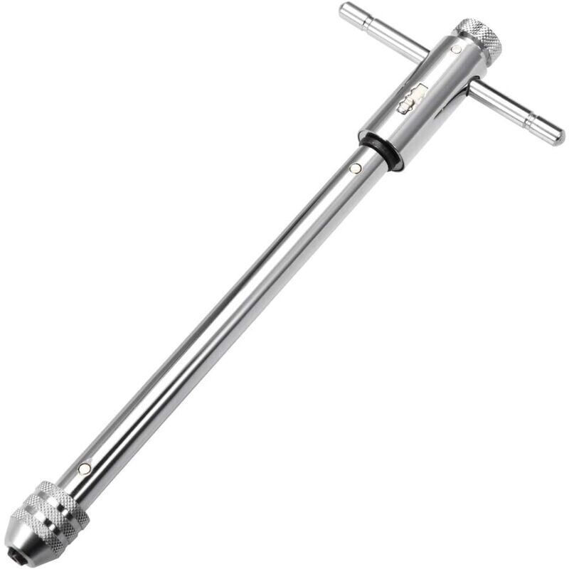 foto del prodotto snq chiave a cricchetto regolabile con impugnatura a t, per maschi metrici m3 m8, alesatore, chiave a cricchetto, utensile manuale, corpo da 248 mm