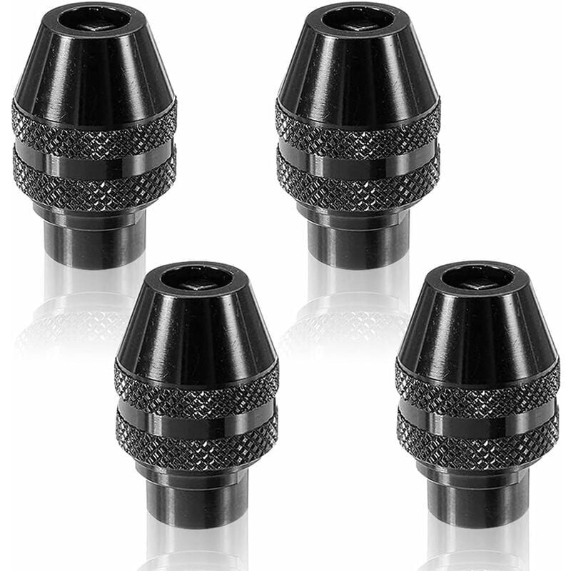 foto del prodotto snq chiave mandrini, mini mandrini a cambio rapido da 4 pezzi, chiave multilato per utensili rotanti accessori dremel, 0,4 3,2 mm