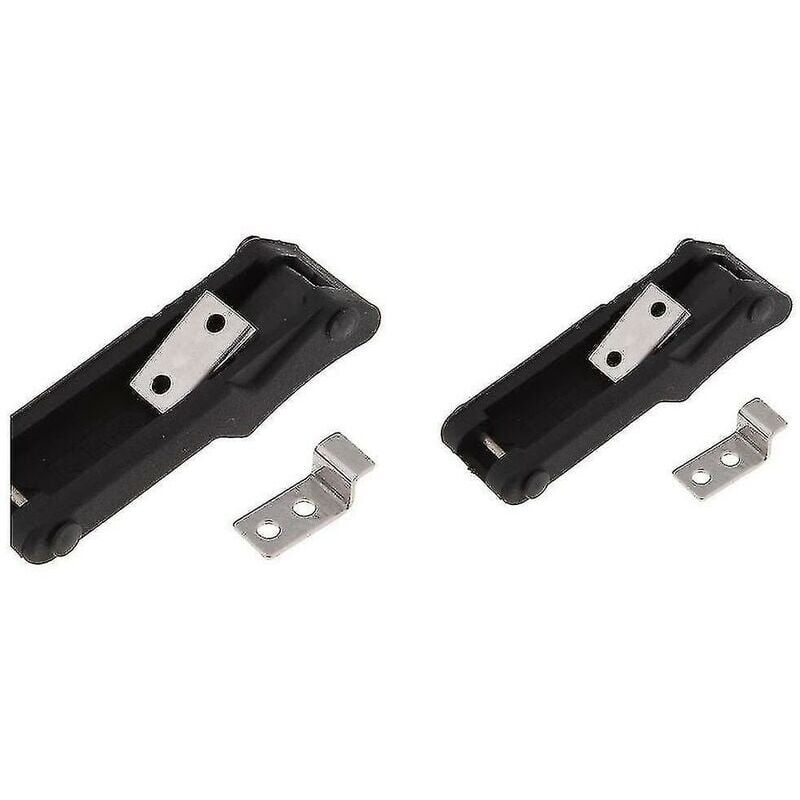 foto del prodotto snq chiusura a t in gomma flessibile wabjtam, gancio in plastica marina con chiusura a strappo, chiusura in gomma ammortizzante nero 1 paio 