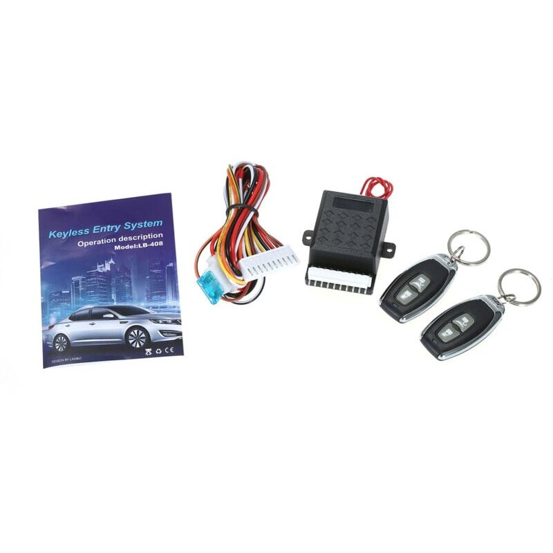 foto del prodotto snq chiusura centralizzata per auto, kit universale con telecomando centralizzato, sistema di accesso senza chiave con serratura della portiera e