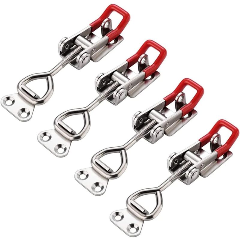 foto del prodotto snq chiusure a levetta regolabili, chiusura a levetta gh 4001, chiusure a morsetto da 4 pezzi, capacit di carico fino a 180 kg 400 libbre