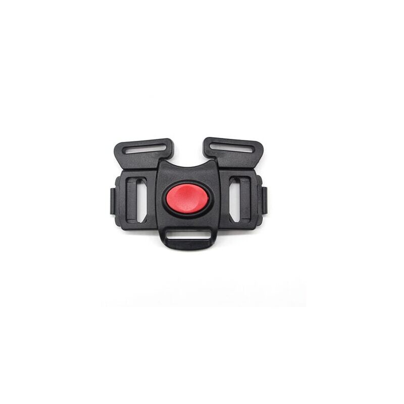 foto del prodotto snq cinghia di sicurezza con fibbia in plastica per passeggino, seggiolone, imbracatura di sicurezza a 5 punti, clip da 33 mm nero a 
