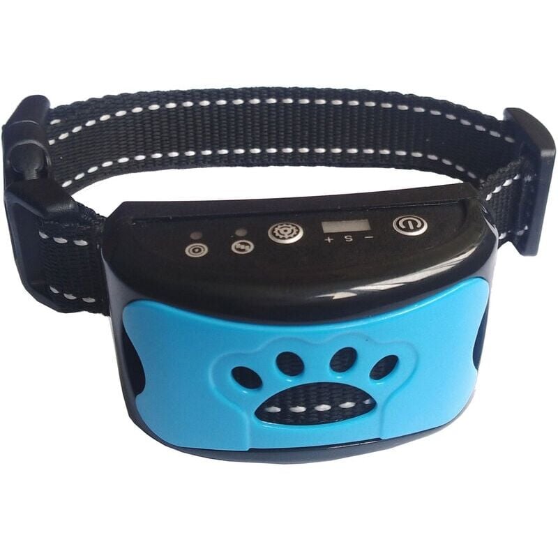 foto del prodotto snq collare antiabbaio automatico ricaricabile per cani, collare di addestramento con vibrazione antiurto rumore, 7 livelli di sensibilit per cani