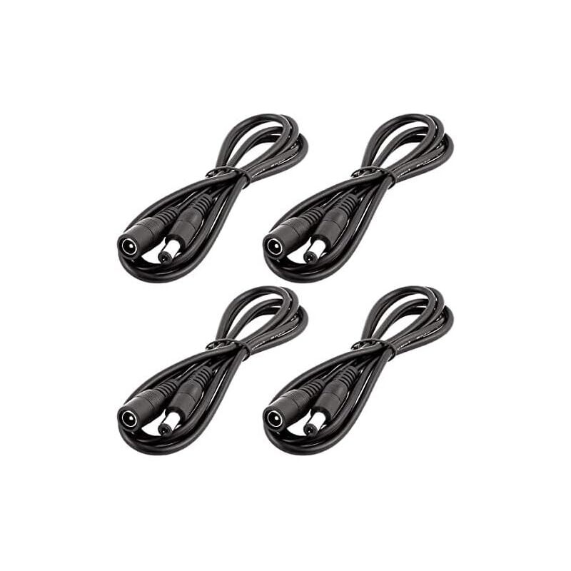 foto del prodotto snq confezione da 1 m di cavo di prolunga dc 12 v, spina dc 5,5 mm x 2,1 mm, cavo di alimentazione dc 0 36 v, maschio femmina, cavo di prolunga per