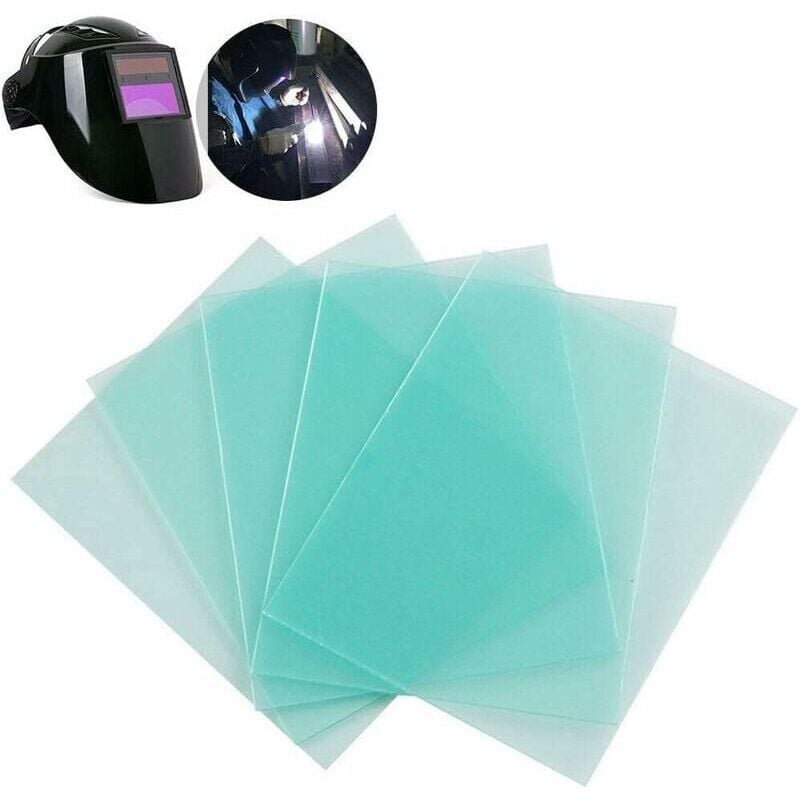 foto del prodotto snq confezione da 10 lenti di ricambio per casco da saldatura a luce variabile per saldatura industriale 110 x 90 mm
