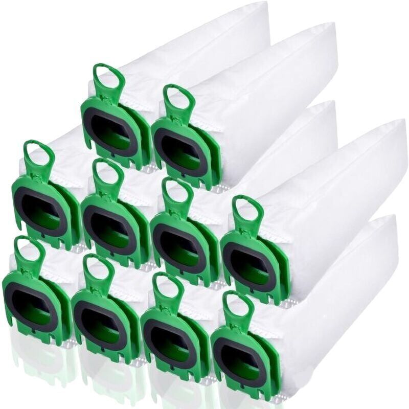 immagine 0 del prodotto snq confezione da 10 sacchetti per aspirapolvere vorwerk kobold vb100 vb 100 fp100 fp 100, kit di sacchetti di ricambio per la polvere, sacchetto