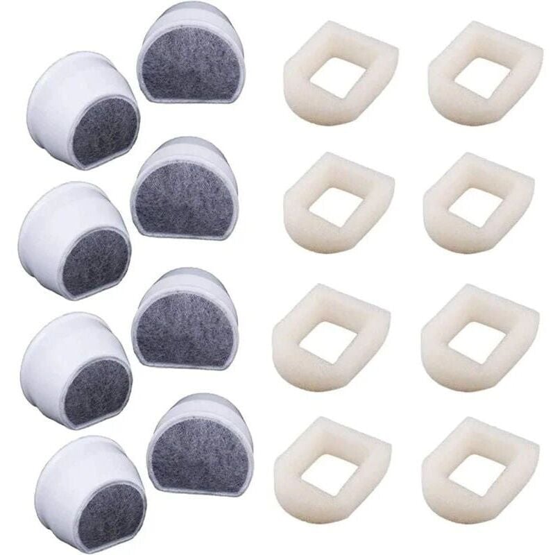 foto del prodotto snq confezione da 16 prefiltri in schiuma e filtro al carbone compatibili con le fontane petsafe drinkwell inox 360 avalon pagoda seascape e