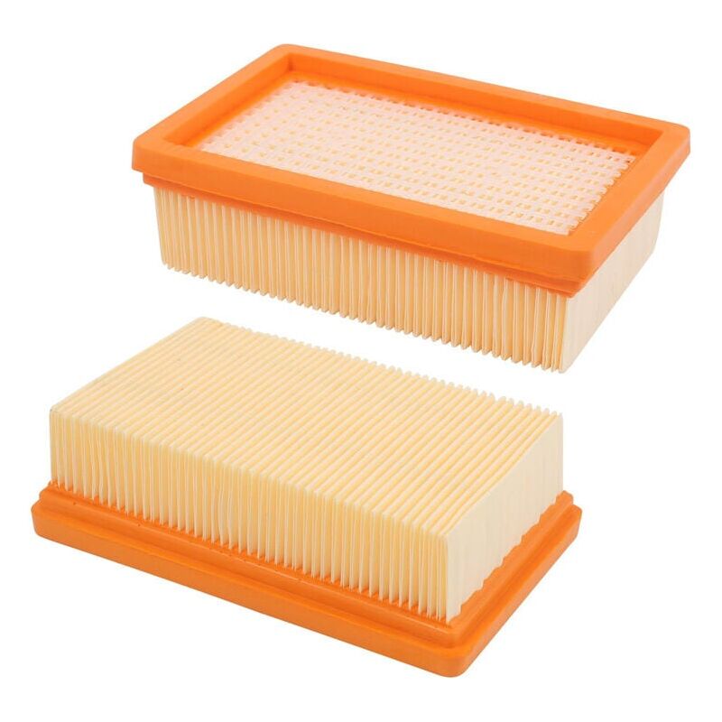 immagine 0 del prodotto snq confezione da 2 filtri pieghettati piatti sostitutivi karcher mv4 mv5 mv6 wd4 wd5 wd6, wd4p wd5p wd6p aspirapolvere umido secco,