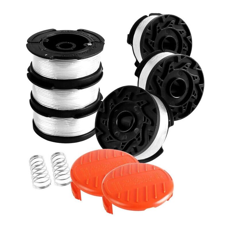 immagine 0 del prodotto snq confezione da 8 bobine di filo per decespugliatore compatibili con i decespugliatori black and decker, bobina di filo per decespugliatore, 6