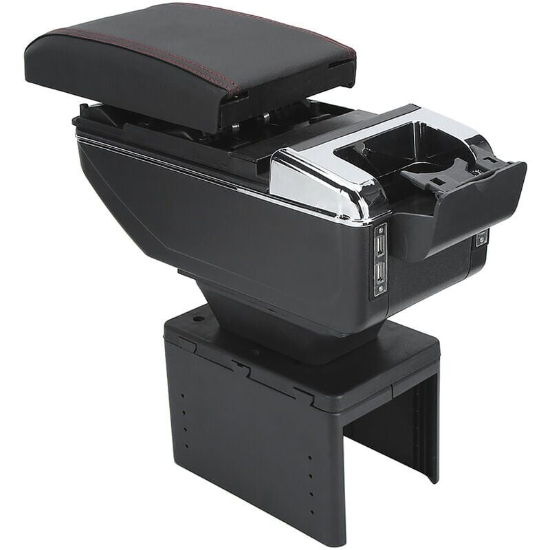 foto del prodotto snq contenitore universale regolabile per bracciolo centrale auto con interfaccia usb