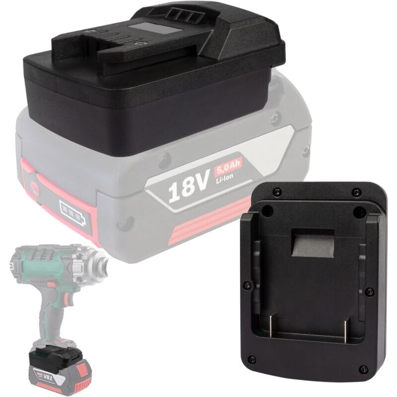 foto del prodotto snq convertisseur adaptateur pour batterie li ion bosch 18 v vers batterie d outil lectrique parkside xteam li ion 20 v sans batterie 