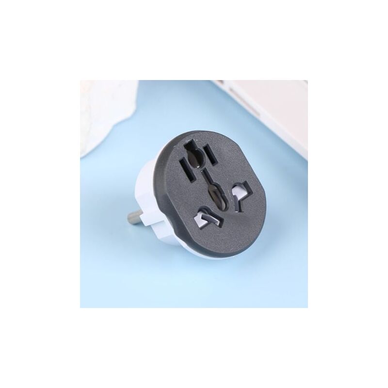 foto del prodotto snq convertisseur de prise universel au us uk vers eu, adaptateur de voyage, prise domestique, prise lectrique de conversion murale 16a 250v noir 