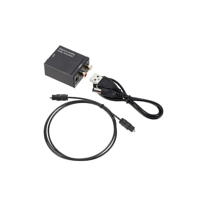 foto del prodotto snq convertitore audio digitale analogico adattatore audio ottico coassiale toslink rca tv lr